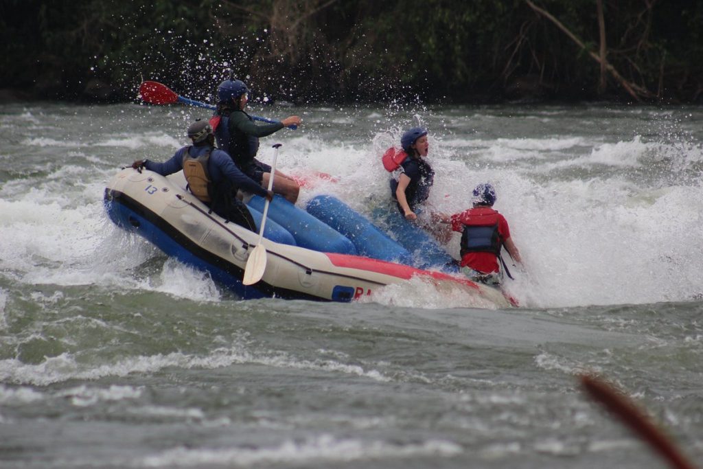 Whitewater rafting in Jinja